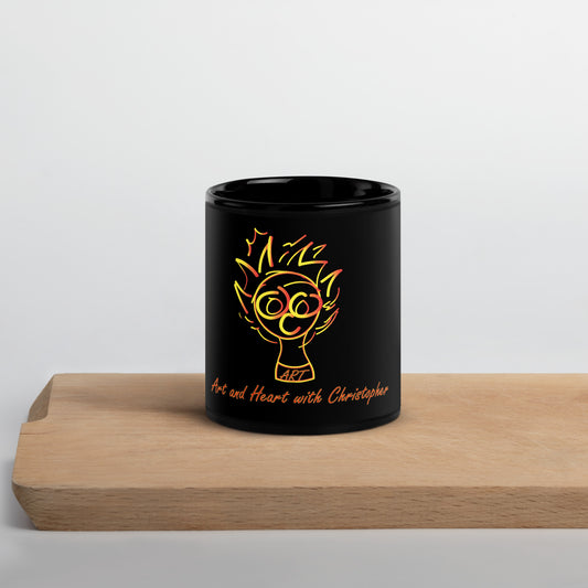 Christopher Art Logo (Black Mug)